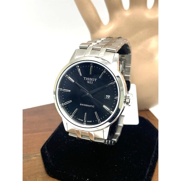 Tissot Swissmatic Men's Watch Swiss Automatic Black Dial Steel T1294071105100 - Picture 1 of 14